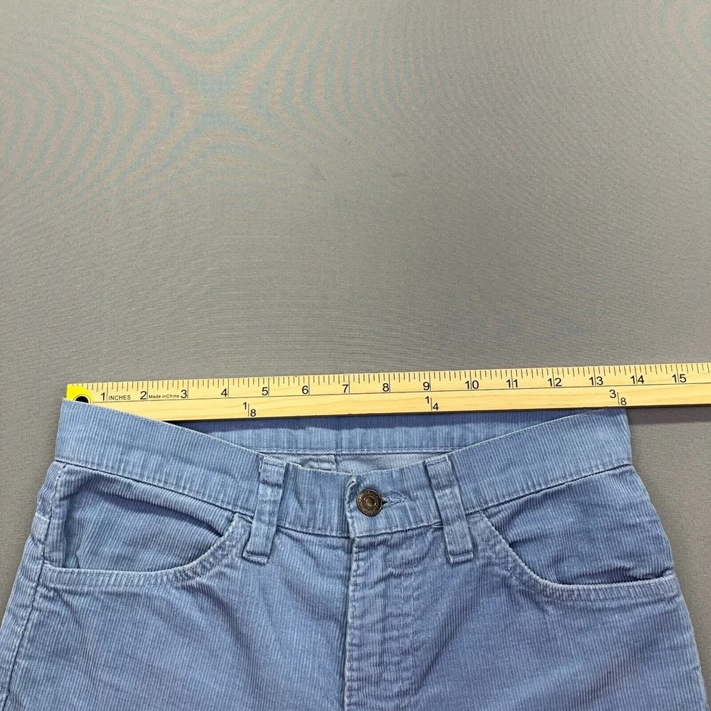 VTG Levi's 645-1512 Corduroy Jeans Flared Blue Sz 27
